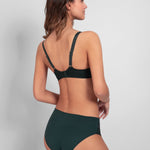 Back view of the Louise Culotte Panty Brief in Sequoia by Empreinte, designed for a smooth silhouette.