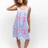 Cyberjammies Cotton/Modal Flamingo Print Nightdress/sleepwear
