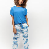 Cyberjammies Cotton/Modal PJ Set in Azure Blue