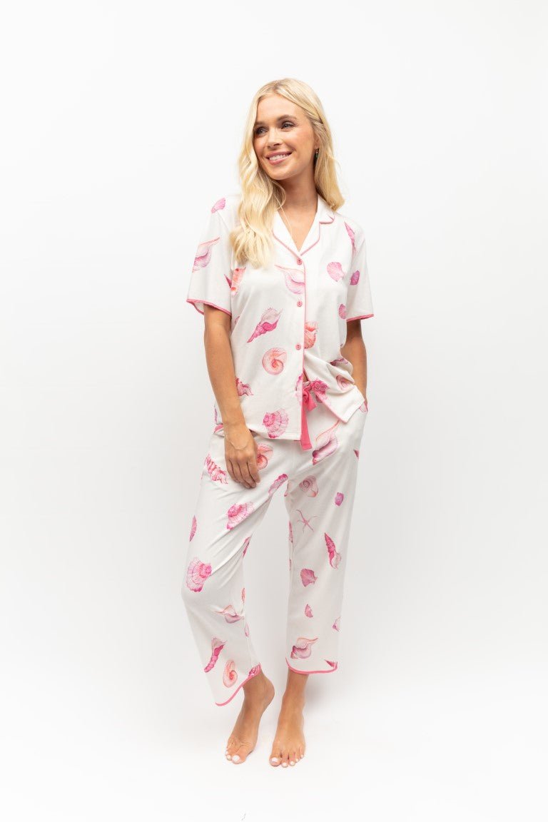Cotton/Modal Jersey shell print PJ Set