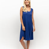 Madeline Jersey Modal Swing Nightdress Dark Blue