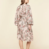 Layla Lace Kimono Midi Robe Pink
