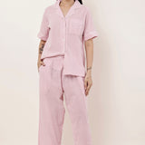 Revere Capri Pyjama Set Raspberry Stripe