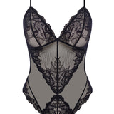 Vivid Attraction Thong Bodysuit Black
