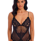 Vivid Attraction Thong Bodysuit Black