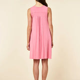 Kate Modal Soft Pleat Front Nightie Pink Lemonade