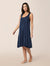 Kate Modal Soft Pleat Front Nightie Navy