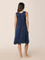 Kate Modal Soft Pleat Front Nightie Navy