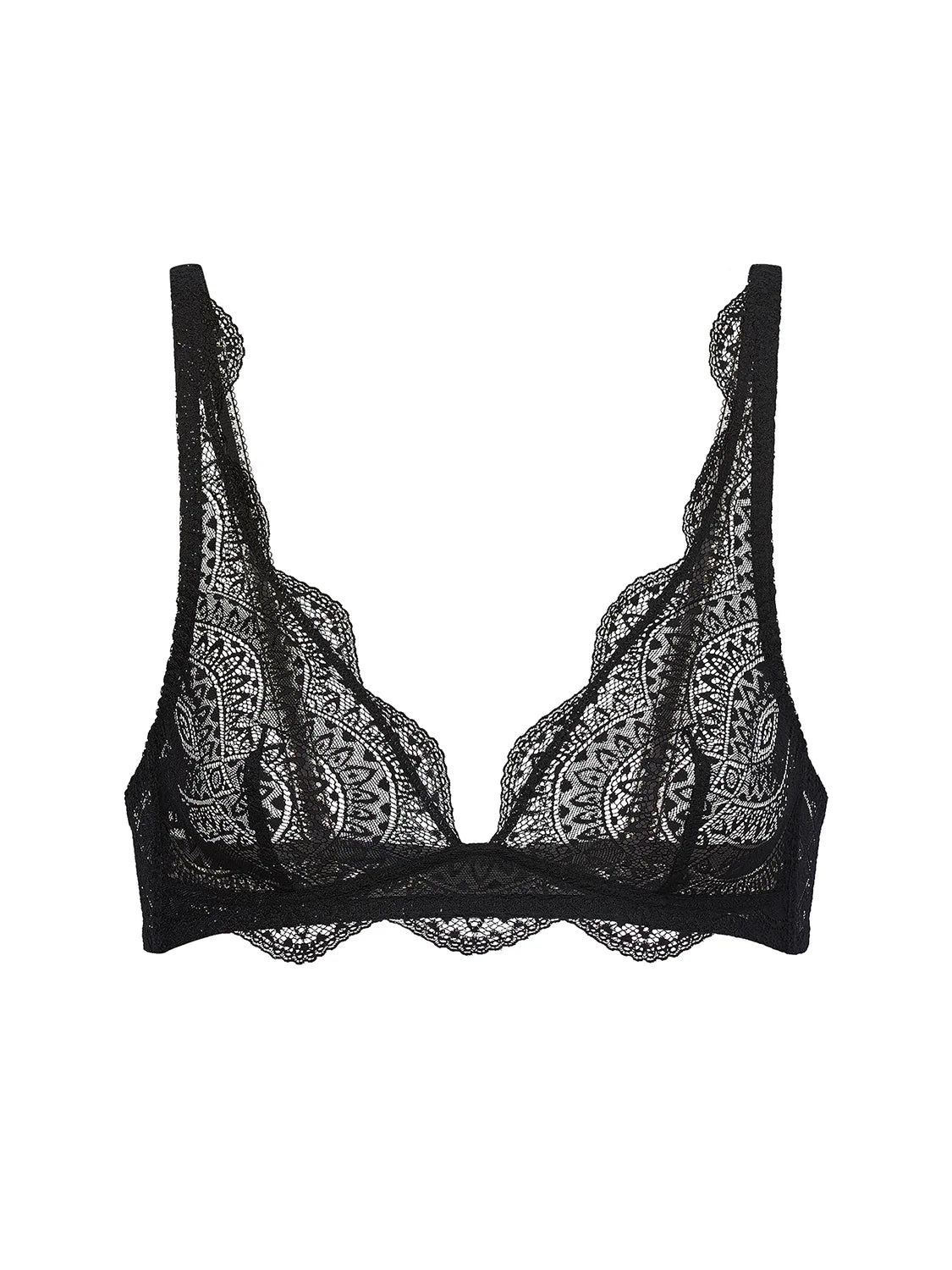 Karma Wireless Triangle Bra Black