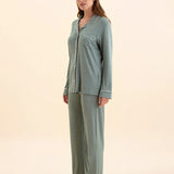 Kate Modal Soft Full Length PJ Set Moss