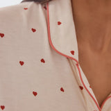 Kate Modal Soft Full Length PJ Set Desert Rose Hearts