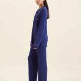 Kate Modal Soft Full Length PJ Set Navy