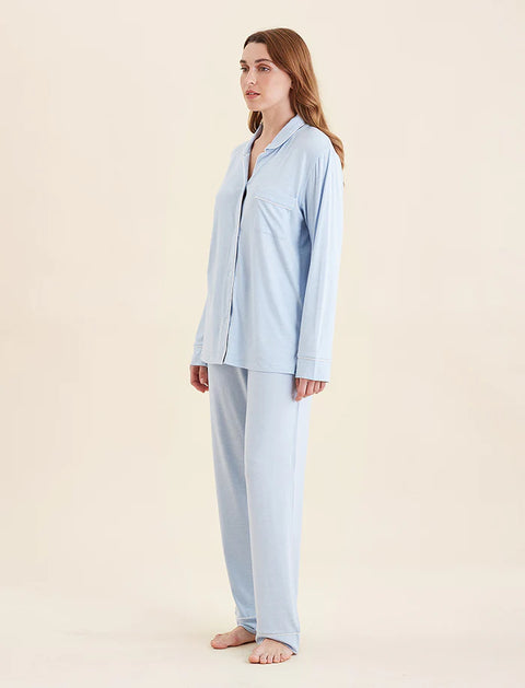 Kate Modal Soft Full Length PJ Set Winter Blue