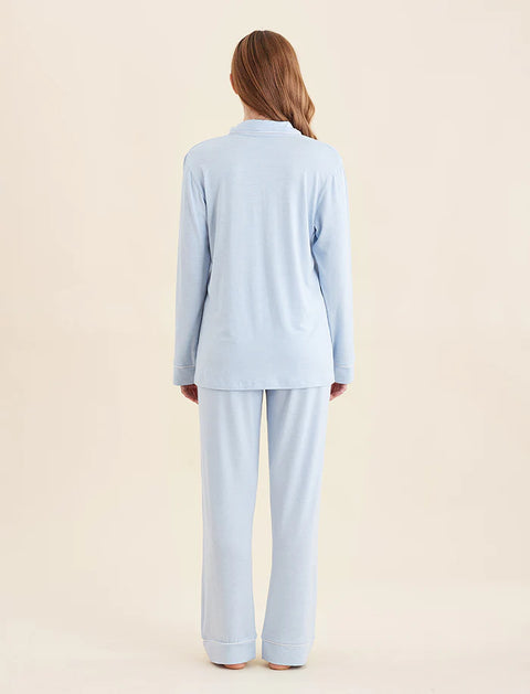 Kate Modal Soft Full Length PJ Set Winter Blue