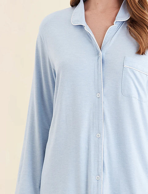 Kate Modal Soft Full Length PJ Set Winter Blue