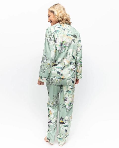 Julia Floral Print Longsleeve PJ Set Sage