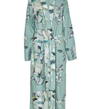 Julia Floral Print Longsleeve Long Robe Sage