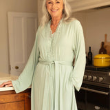 Julia Sage Jersey Longsleeve Long Robe