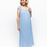 Selena Modal Cap Sleeve Nightdress Sky Blue