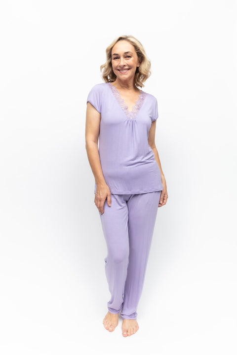 Lorelei Modal Cap Sleeve PJ Set Lilac