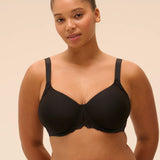 Caresse Rigid Seamless T-Shirt Bra Black