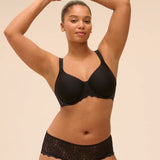 Caresse Rigid Seamless T-Shirt Bra Black