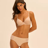 Subtile 3D Plunge Contour Bra Peau Rose