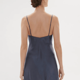 Nocturne Silk Chemise Cinder Blue