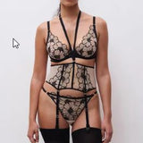 Lush Wirefree Triangle Bra Black/Soft Pink