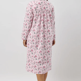 Crab Apple Flannelette Mid Length Nightie Mid Pink