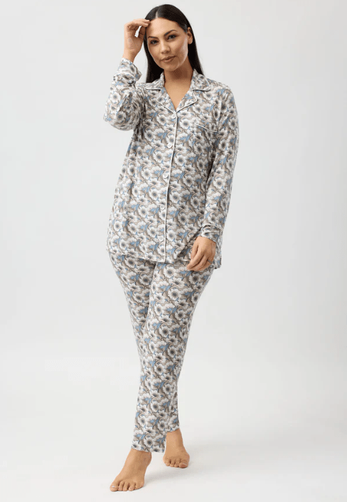 soft winter modal pjs. long sleeve modal pyjamas australia.