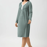 Tulip Modal Smocking Detail Nightie Olive