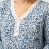 Petals Modal Smocking Detail Nightie Slate