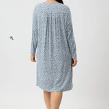 Petals Modal Smocking Detail Nightie Slate