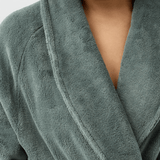 Raglan Plush Short Robe Olive