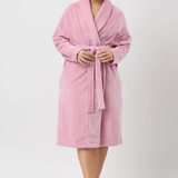 Raglan Plush Short Robe Blush