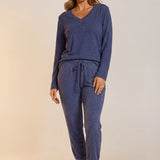 Dani Peachy Jersey Ski Pyjama Set Denim