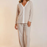 Dallas Peachy Jersey Lounge Set Oatmeal