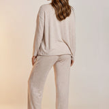 Dallas Peachy Jersey Lounge Set Oatmeal
