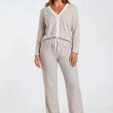Dallas Peachy Jersey Lounge Set Oatmeal