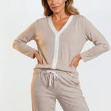 Dallas Peachy Jersey Lounge Set Oatmeal
