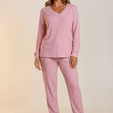 Dani Peachy Jersey Ski Pyjama Set Sherbet