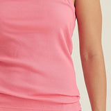 Milla Rib Shelf Bra Tank Pink