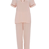 Sally Modal Jersey Short Sleeve PJ Set Peach