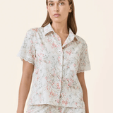 Yolly Lace Boxer Short PJ Set Ecru