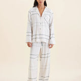 Comfy Plaid PJ Almond/Moss