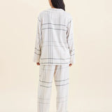 Comfy Plaid PJ Almond/Moss