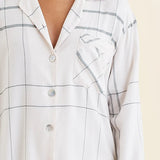 Comfy Plaid PJ Almond/Moss