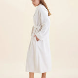 Long Plush Robe Ecru