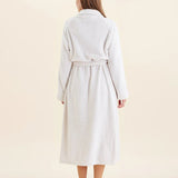 Long Plush Robe Ecru